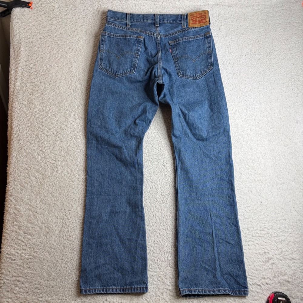 Levis 517 Bootcut Jeans Mens 33x32 (32X32) Blue Denim 100% Cotton